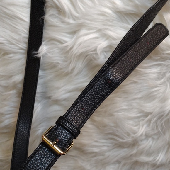 Shoulder/cross body Black leather like bag 9 1/2x12 - Picture 10 of 15